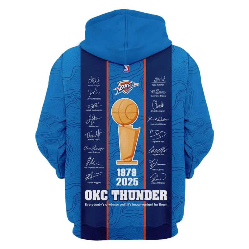 Basketball Hoodie NBA 2025 For Fan Basketball HVN1093OKC062425HOD - Image 3