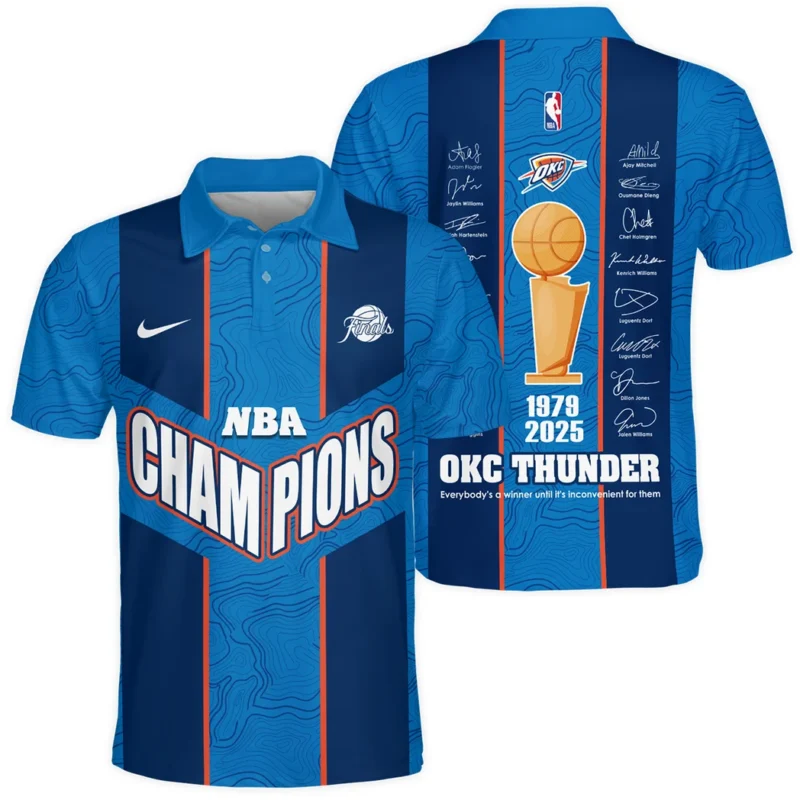 Basketball Club Polo Shirt NBA 2025 For Fan Basketball Club HVN1093OKC062425POS