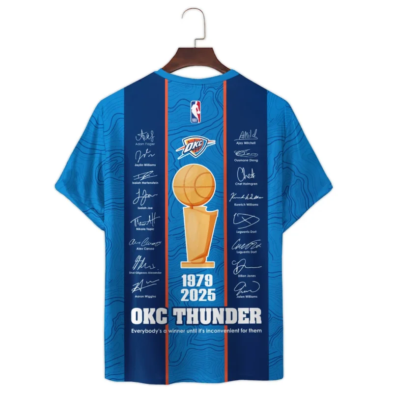 Basketball Club T-Shirt NBA 2025 For Fan Basketball Club HVN1093OKC062425TS3D - Image 3