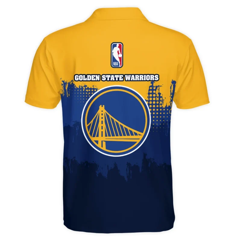 Basketball Team Polo Shirt NBA 2025 For Fan Basketball Team HVN1094GSW062625POS - Image 3