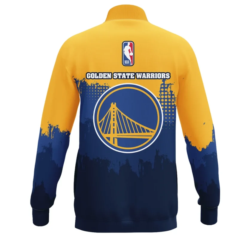 Basketball Stand Collar Jacket NBA 2025 For Fan Basketball HVN1094GSW062625SCJ - Image 3
