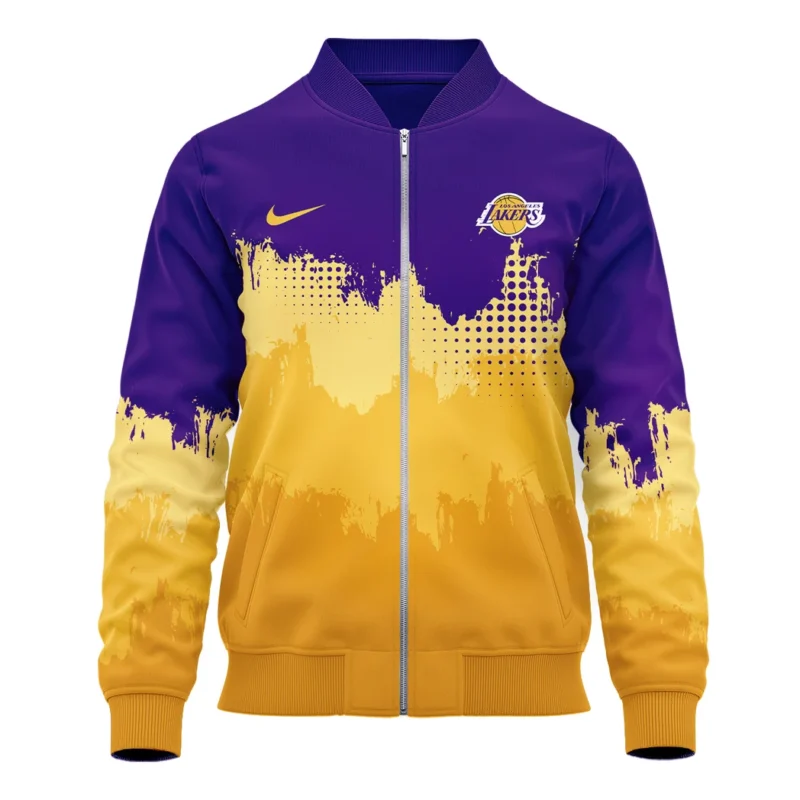 Basketball Bomber Jacket NBA 2025 For Fan Basketball HVN1094LAL062625BOB - Image 2