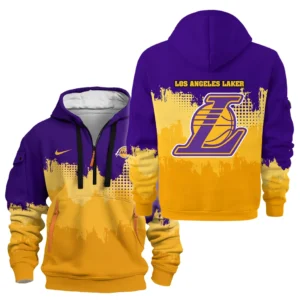 Basketball Hoodie Half Zipper NBA 2025 For Fan Basketball HVN1094LAL062625HODZ
