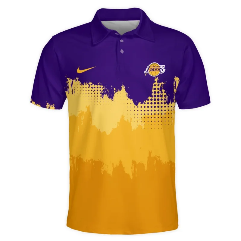 Basketball Team Polo Shirt NBA 2025 For Fan Basketball Team HVN1094LAL062625POS - Image 2