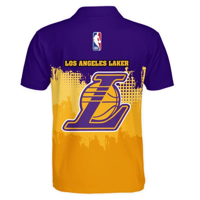 Basketball Team Polo Shirt NBA 2025 For Fan Basketball Team HVN1094LAL062625POS - Image 3