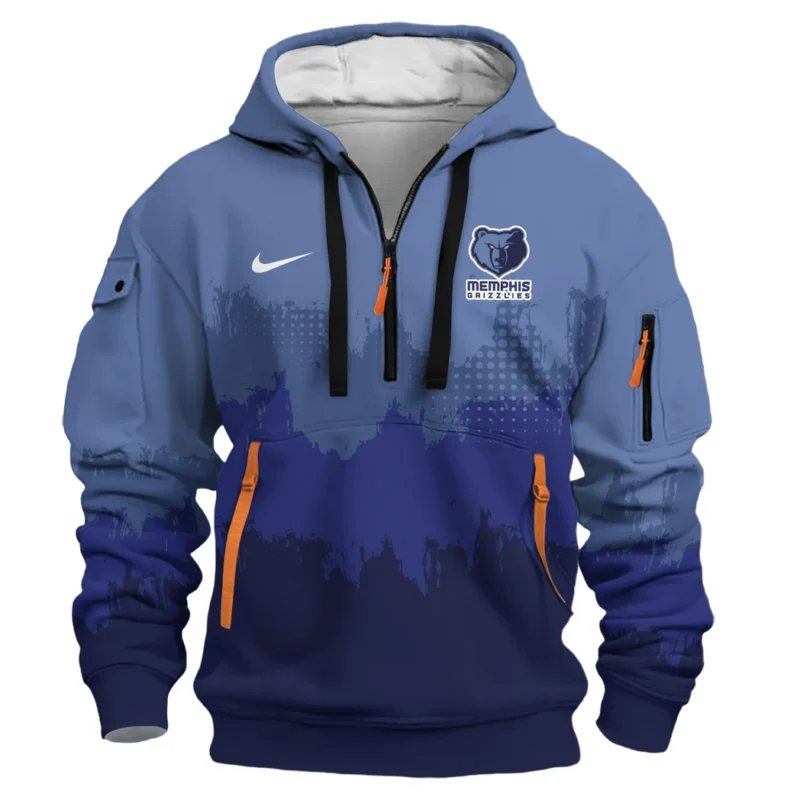 Basketball Hoodie Half Zipper NBA 2025 For Fan Basketball HVN1094MG062625HODZ - Image 2