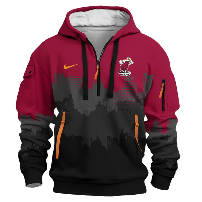 Basketball Hoodie Half Zipper NBA 2025 For Fan Basketball HVN1094MH062625HODZ - Image 2