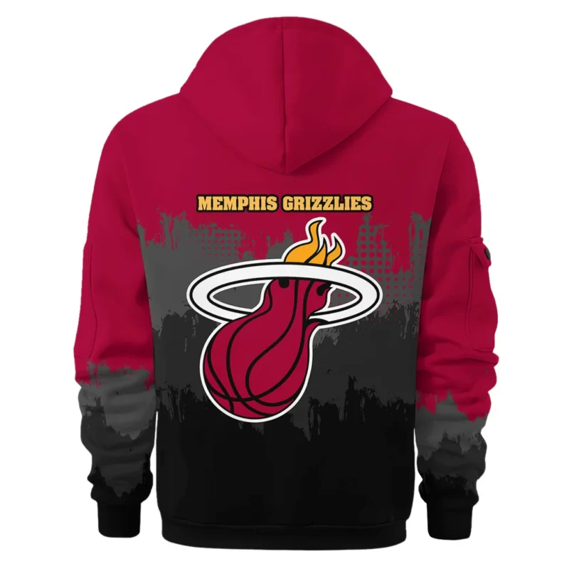 Basketball Hoodie Half Zipper NBA 2025 For Fan Basketball HVN1094MH062625HODZ - Image 3