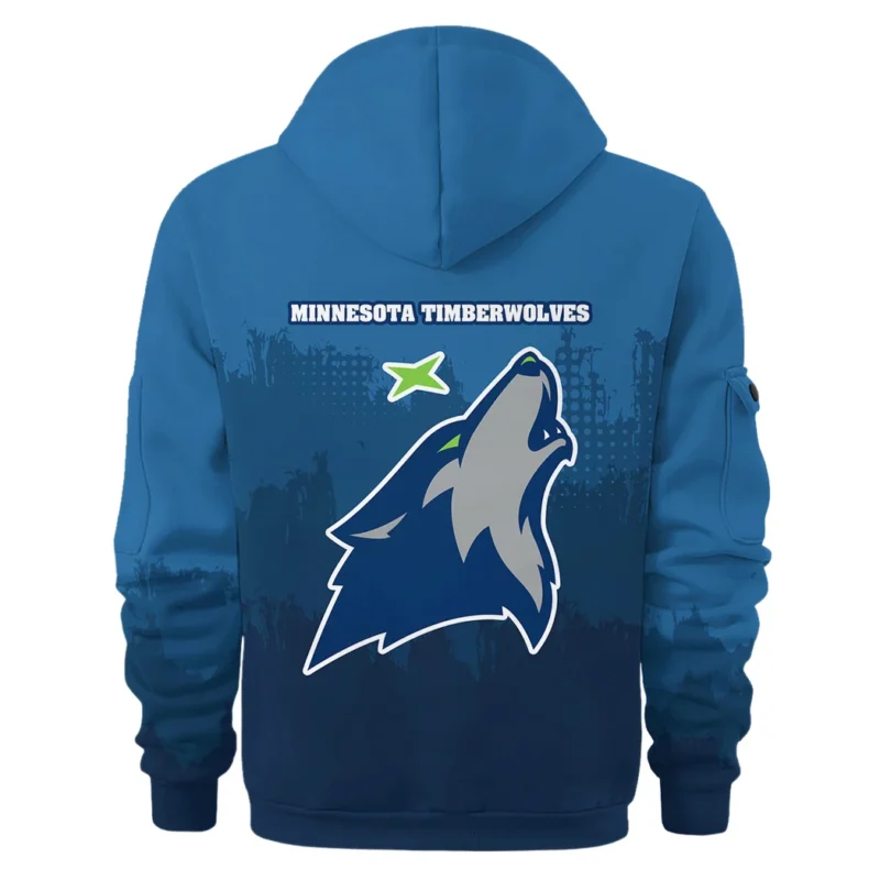 Basketball Hoodie Half Zipper NBA 2025 For Fan Basketball HVN1094MT062625HODZ - Image 3