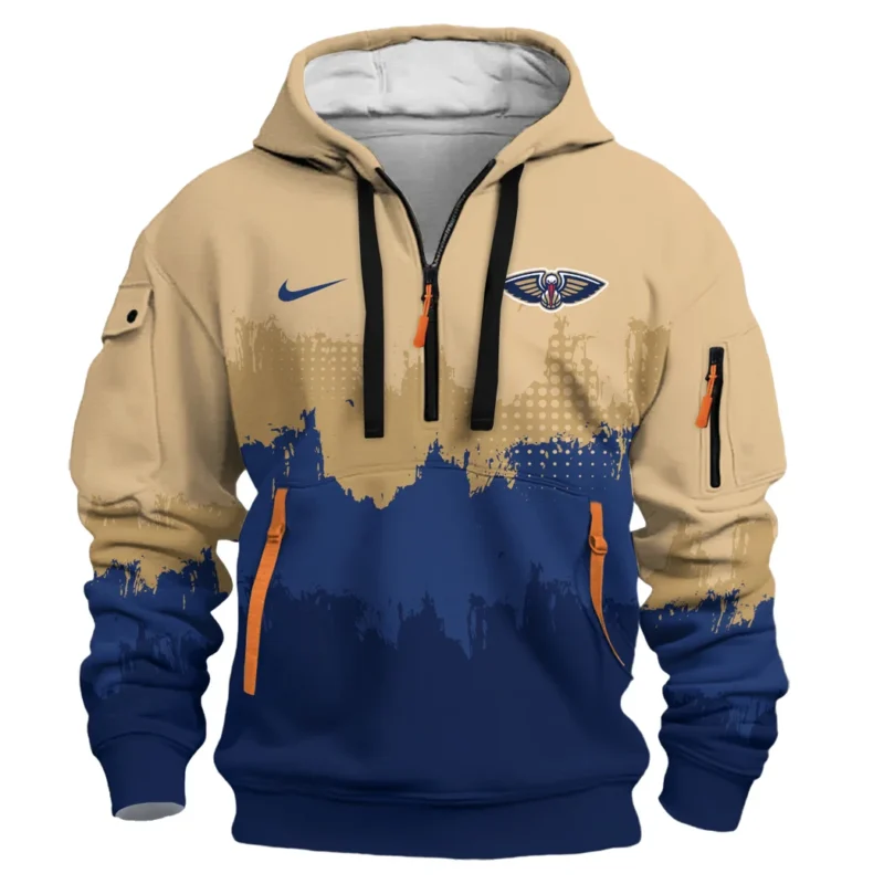 Basketball Hoodie Half Zipper NBA 2025 For Fan Basketball HVN1094NOP062625HODZ - Image 2
