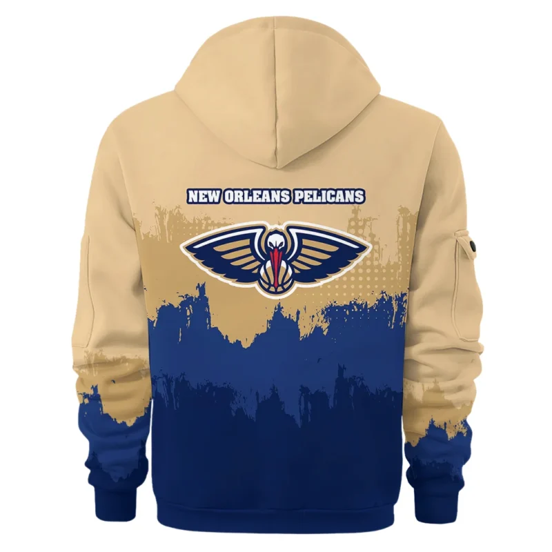 Basketball Hoodie Half Zipper NBA 2025 For Fan Basketball HVN1094NOP062625HODZ - Image 3