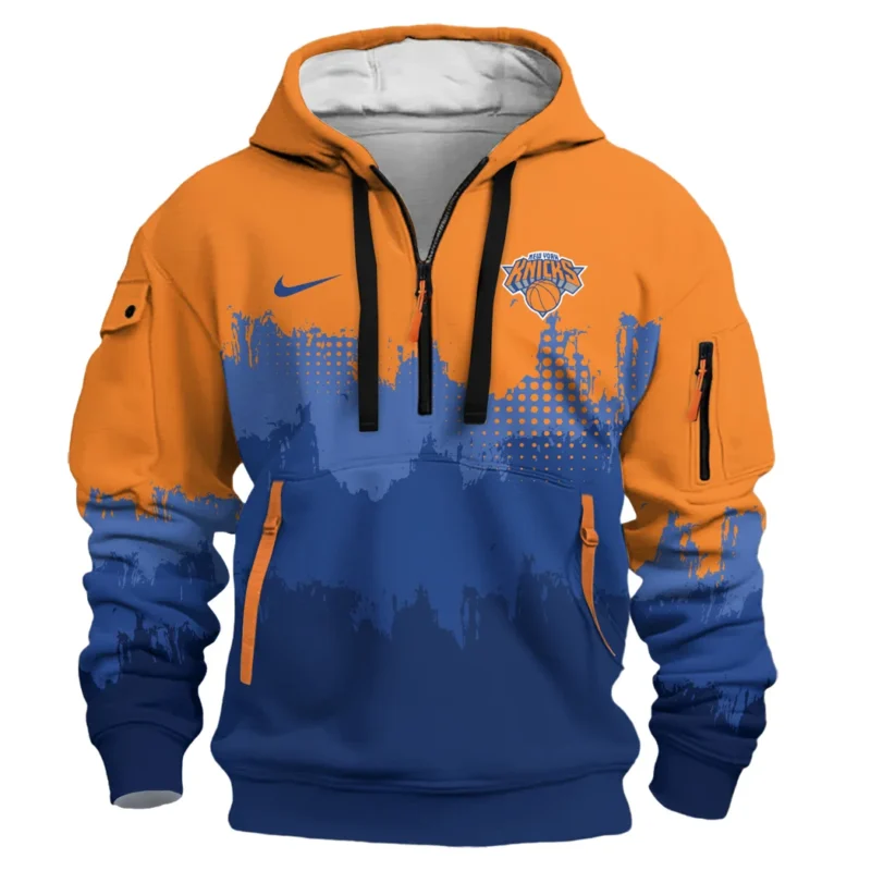 Basketball Hoodie Half Zipper NBA 2025 For Fan Basketball HVN1094NYK062625HODZ - Image 2
