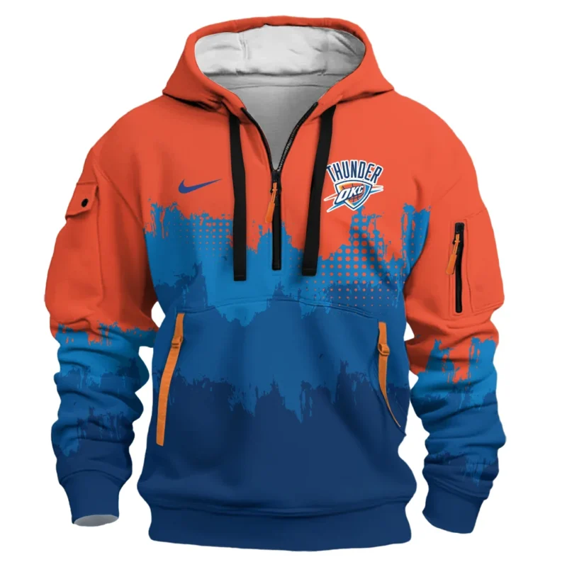 Basketball Hoodie Half Zipper NBA 2025 For Fan Basketball HVN1094OCT062625HODZ - Image 2