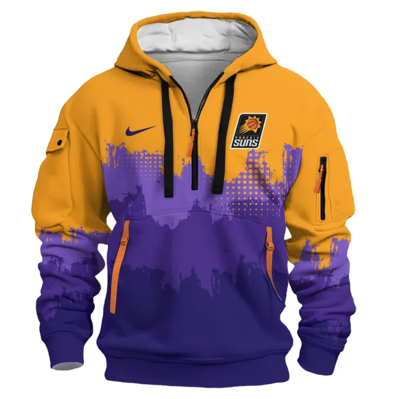 Basketball Hoodie Half Zipper NBA 2025 For Fan Basketball HVN1094PS062625HODZ - Image 2