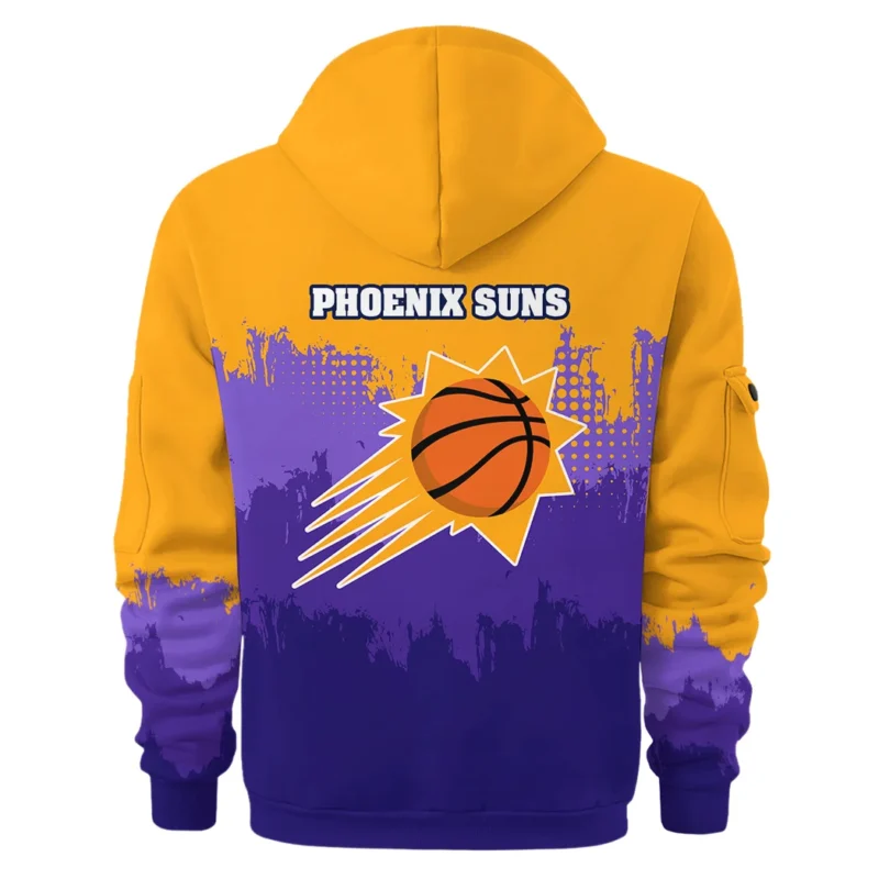 Basketball Hoodie Half Zipper NBA 2025 For Fan Basketball HVN1094PS062625HODZ - Image 3