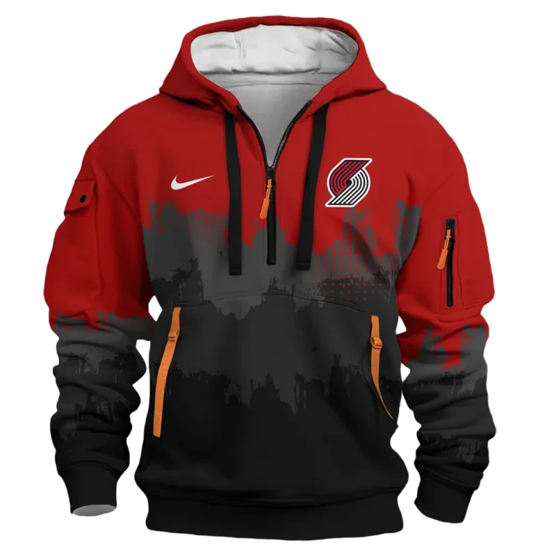 Basketball Hoodie Half Zipper NBA 2025 For Fan Basketball HVN1094PTB062625HODZ - Image 2