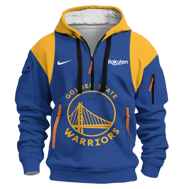 Basketball Hoodie Half Zipper NBA 2025 For Fan Basketball HVN1095GSW062725HODZ - Image 2