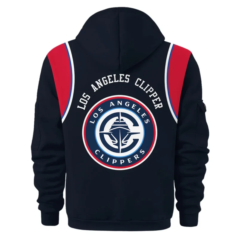 Basketball Hoodie Half Zipper NBA 2025 For Fan Basketball HVN1095LAC062725HODZ - Image 3