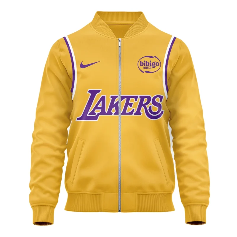 Basketball Bomber Jacket NBA 2025 For Fan Basketball HVN1095LAL062725BOB - Image 2
