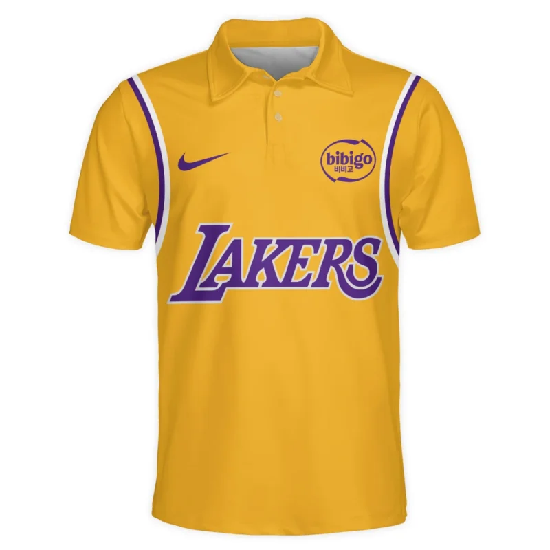 Basketball Team Polo Shirt NBA 2025 For Fan Basketball Team HVN1095LAL062725POS - Image 2