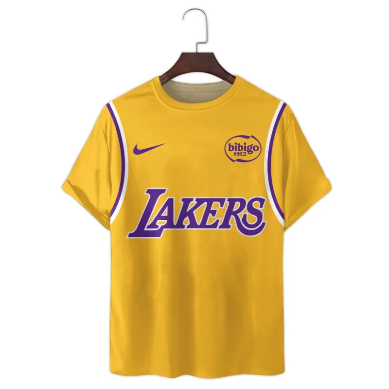 Basketball Team T-Shirt NBA 2025 For Fan Basketball Team HVN1095LAL062725TS3D - Image 2