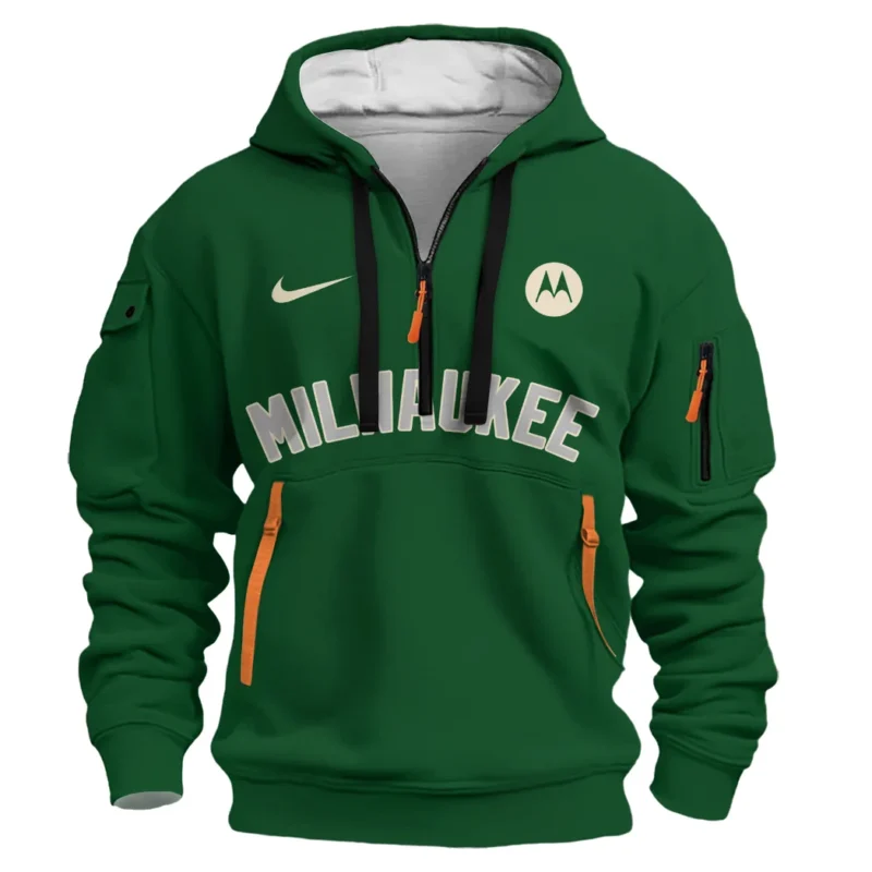 Basketball Hoodie Half Zipper NBA 2025 For Fan Basketball HVN1095MB062725HODZ - Image 2