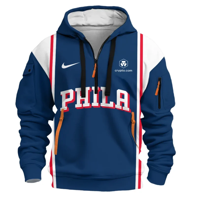 Basketball Hoodie Half Zipper NBA 2025 For Fan Basketball HVN1095PH062725HODZ - Image 2