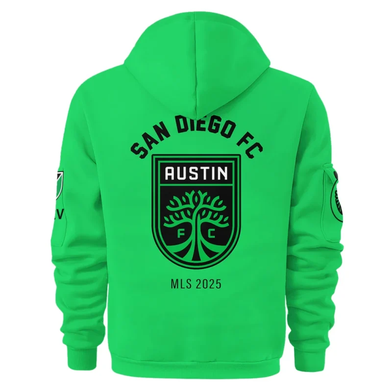 Sport Hoodie Half Zipper MLS 2025 For Fans Sport HVN1096AFC062825HODZ - Image 3