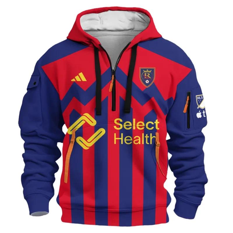 Sport Hoodie Half Zipper MLS 2025 For Fans Sport HVN1096RSL062825HODZ - Image 2