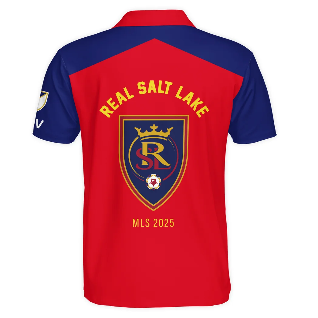 Football Team Polo Shirt MLS 2025 For Fan Football Team HVN1096RSL062825POS - Image 3