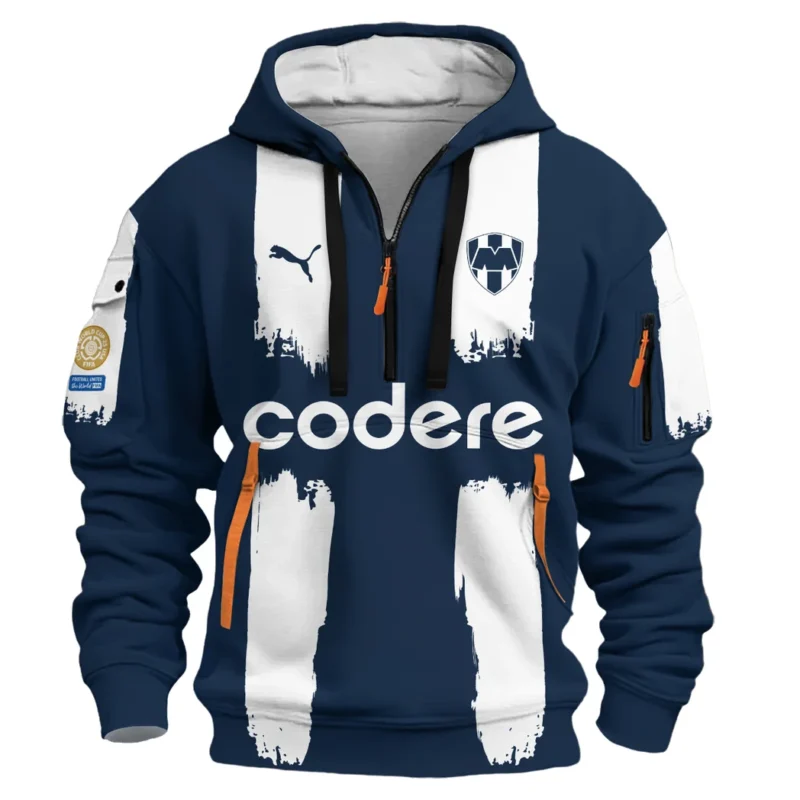 Football Hoodie Half Zipper Club World Cup 2025 For Fan Football HVN1099MO070125HODZ - Image 2