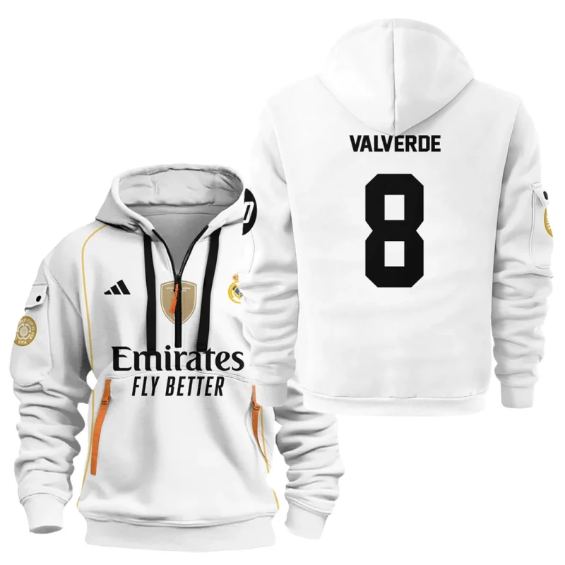 Fans Gift Sport Hoodie Half Zipper For Fan Football HVN1100FV070125HODZ