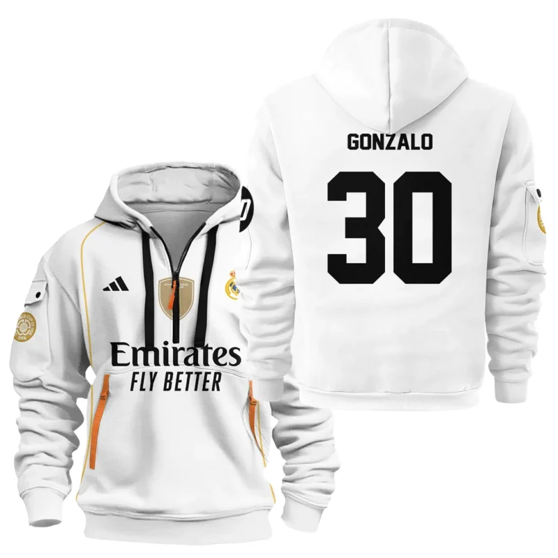 Fans Gift Sport Hoodie Half Zipper For Fan Football HVN1100GG070125HODZ