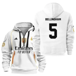 Fans Gift Sport Hoodie Half Zipper For Fan Football HVN1100JB070125HODZ