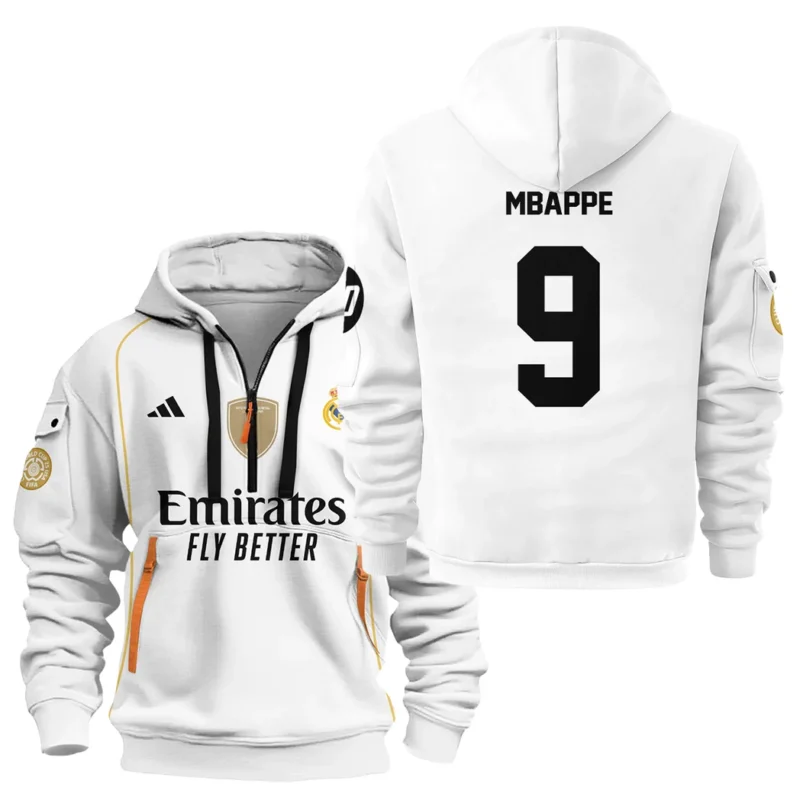 Fans Gift Sport Hoodie Half Zipper For Fan Football HVN1100KM070125HODZ