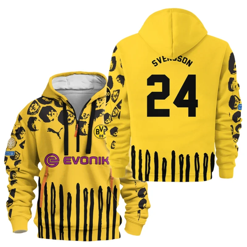 Sport Hoodie Half Zipper For Fan Football HVN1101DS070125HODZ