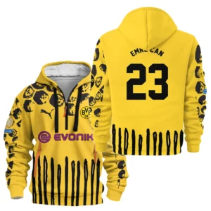Sport Hoodie Half Zipper For Fan Football HVN1101EE070125HODZ