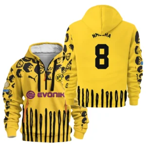 Sport Hoodie Half Zipper For Fan Football HVN1101FN070125HODZ