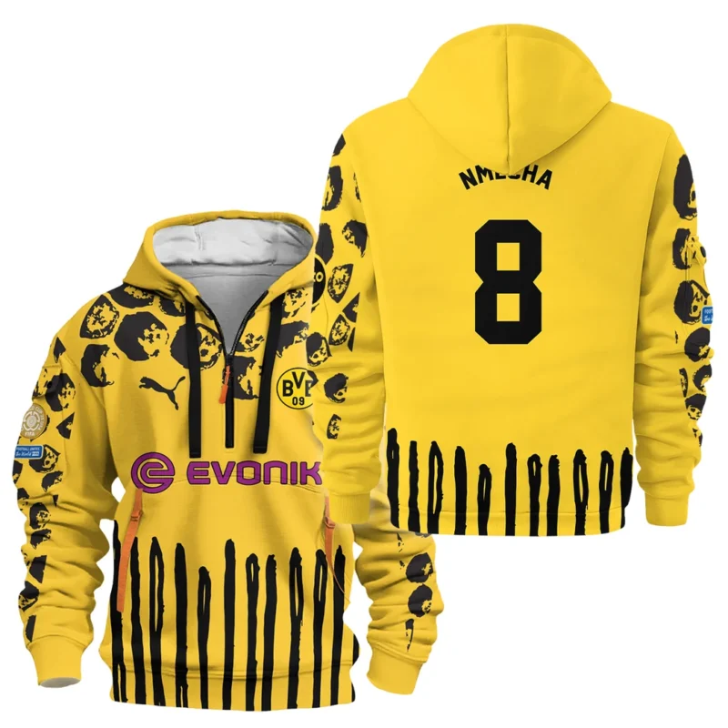 Sport Hoodie Half Zipper For Fan Football HVN1101FN070125HODZ