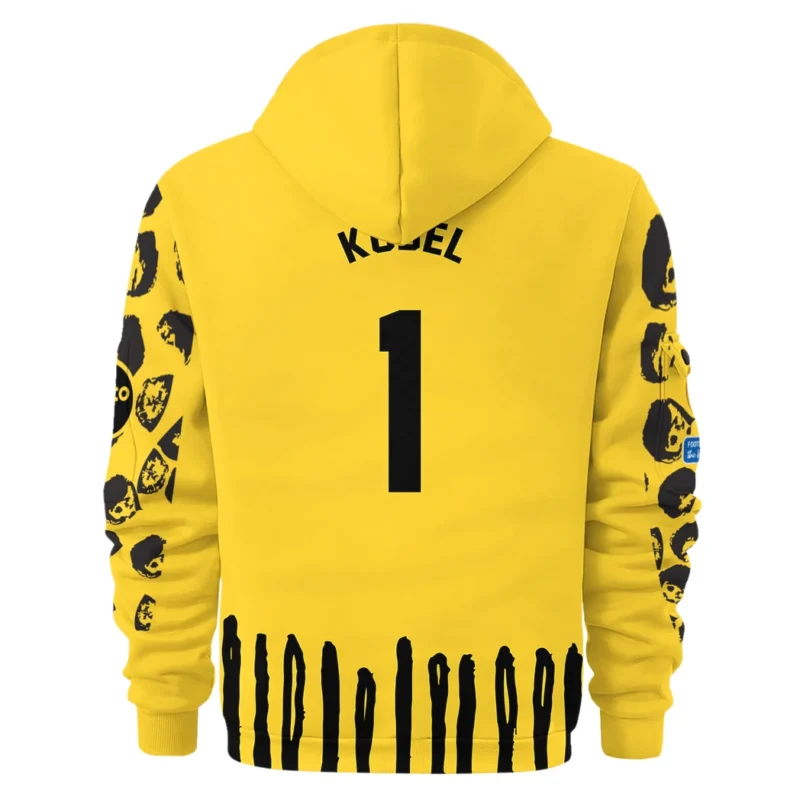 Football Hoodie Half Zipper For Fan HVN1101GK070125HODZ - Image 3