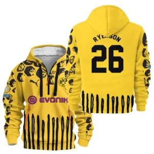 Football Hoodie Half Zipper For Fan HVN1101JR070125HODZ