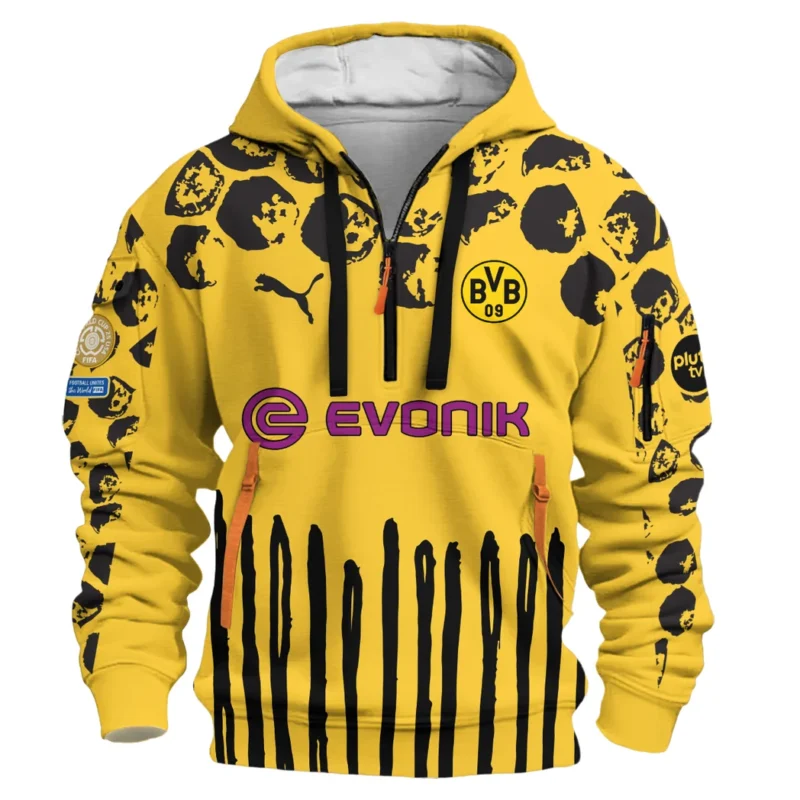Football Hoodie Half Zipper For Fan  HVN1101NS070125HODZ - Image 2