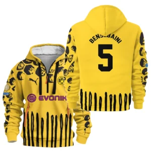 Sport Hoodie Half Zipper For Fan Football HVN1101RB070125HODZ