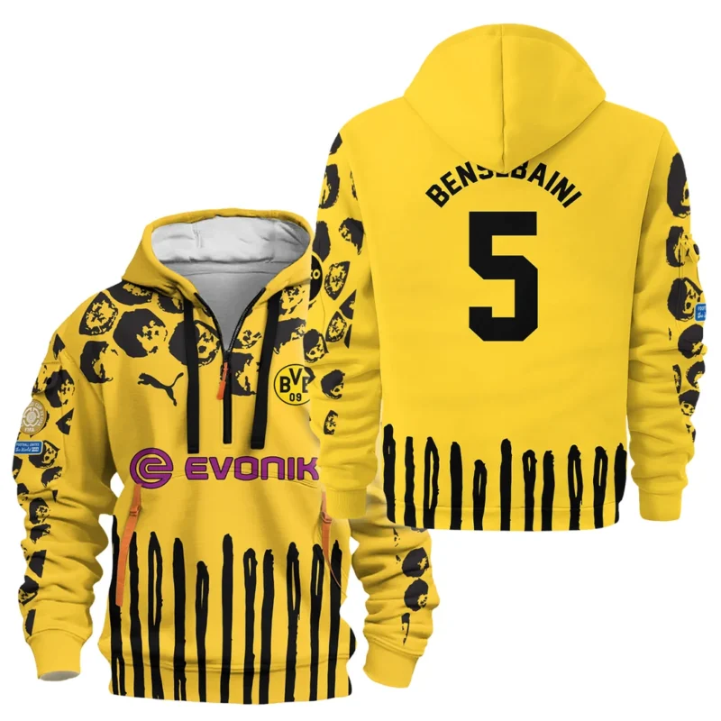 Sport Hoodie Half Zipper For Fan Football HVN1101RB070125HODZ