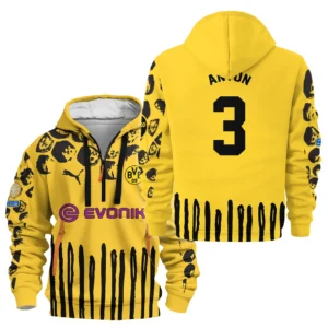 Sport Hoodie Half Zipper For Fan Football HVN1101WA070125HODZ