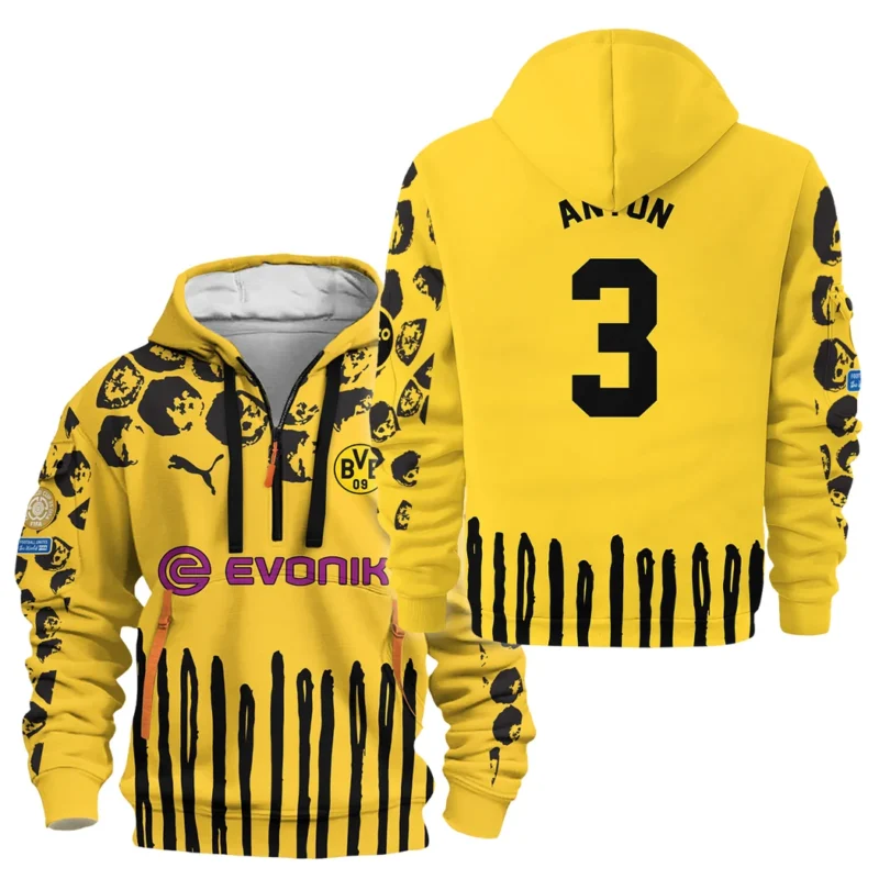 Sport Hoodie Half Zipper For Fan Football HVN1101WA070125HODZ