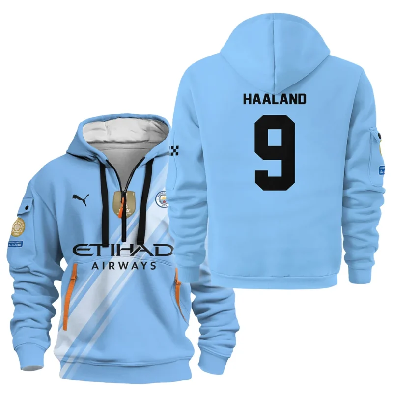 Fans Gift Sport Hoodie Half Zipper For Fan Football HVN1102EH070125HODZ