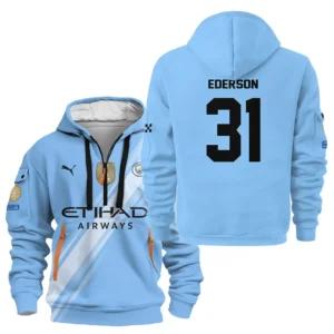 Fans Gift Sport Hoodie Half Zipper For Fan Football HVN1102EM070125HODZ