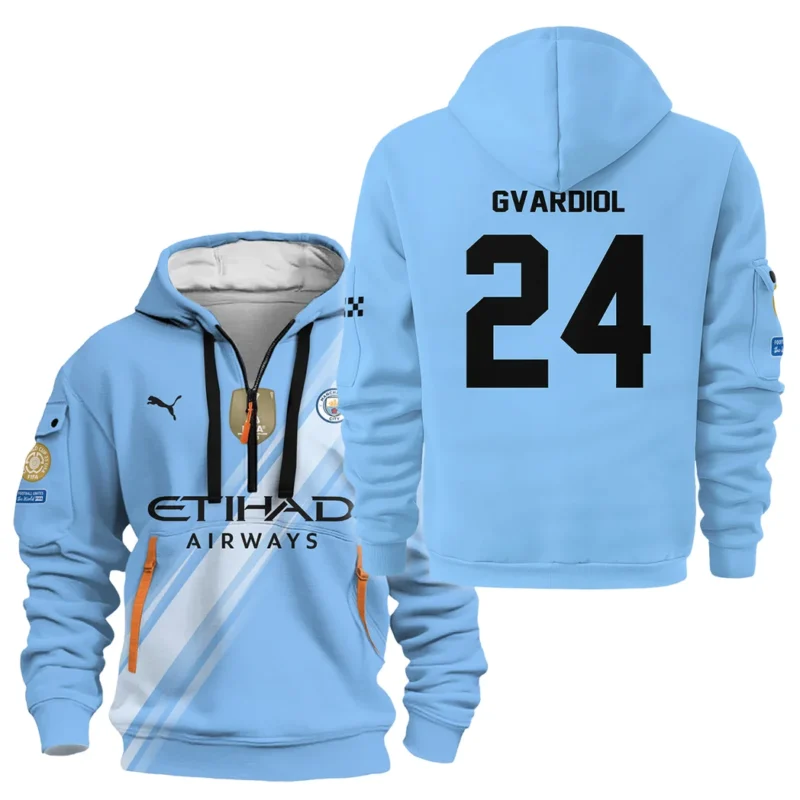 Fans Gift Sport Hoodie Half Zipper For Fan Football HVN1102JG070125HODZ