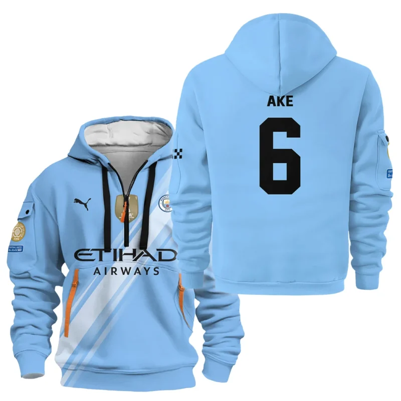 Fans Gift Sport Hoodie Half Zipper For Fan Football HVN1102NA070125HODZ